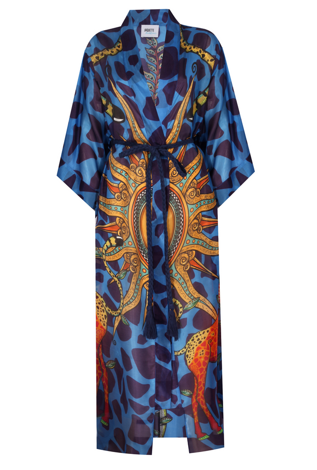 Jilda-Aaliyah Kimono Blue