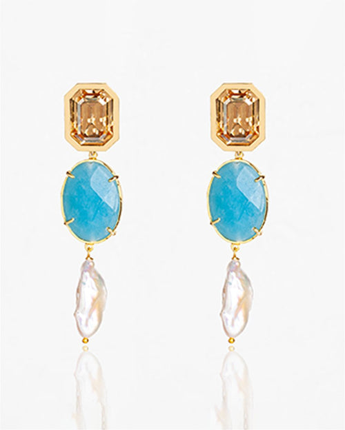 Chiara blue earrings