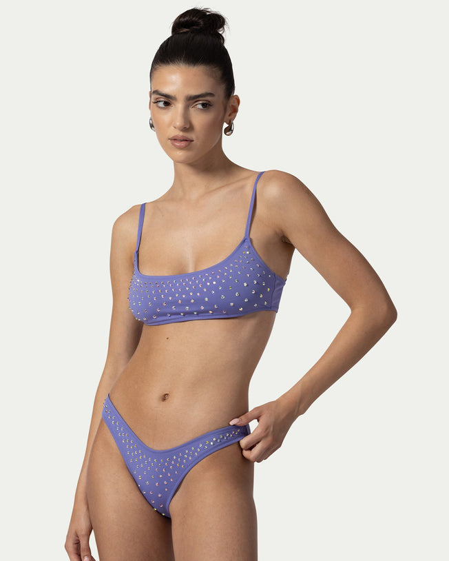 Chiara Crystal Violet Two-Piece Bikini Set