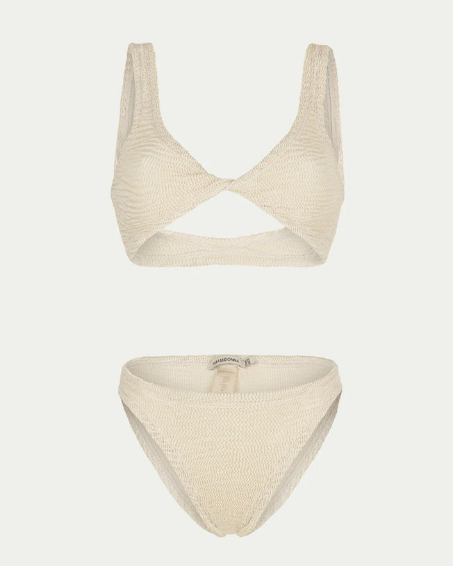 Donika Two-Piece Ivory Bikini Set