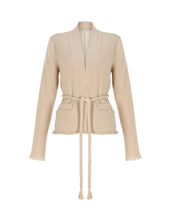 Emilia Jacket and Ella Shorts Set Ecru