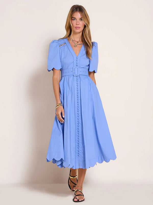 Euphoria Long Dress Vista Blue – shopatsauce.com
