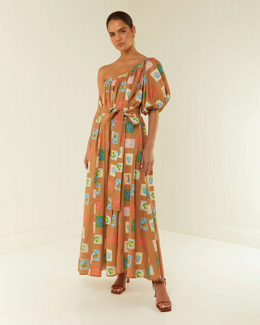 Soho Maxi Dress - Blush Lotus