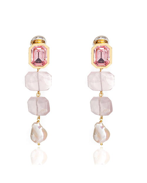 Luccia pink earrings