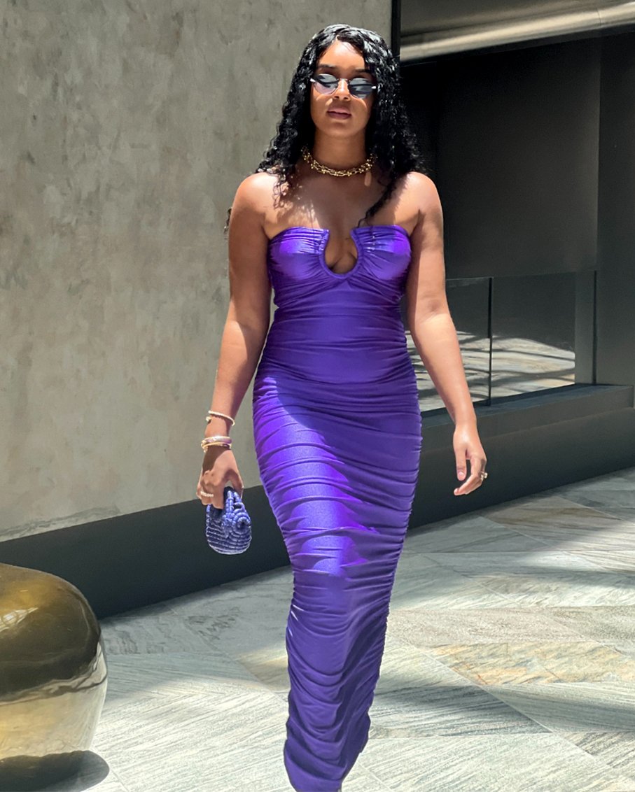 purple resort dress Katrina Dress