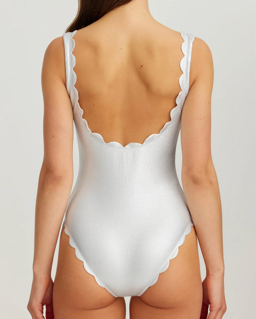 Palm Springs Maillot In Silver Coconut