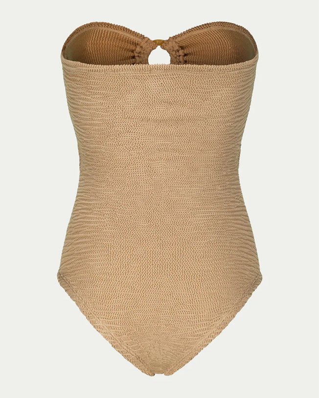 Rene Camel Sugar High-Waisted Bikini in Duo Color