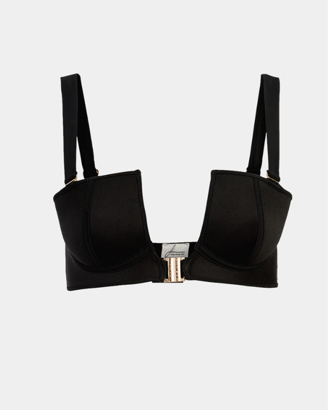 The Allure Bikini Top & High Waist Brief Set with Matching Peplum Foam Skirt Cover-Up