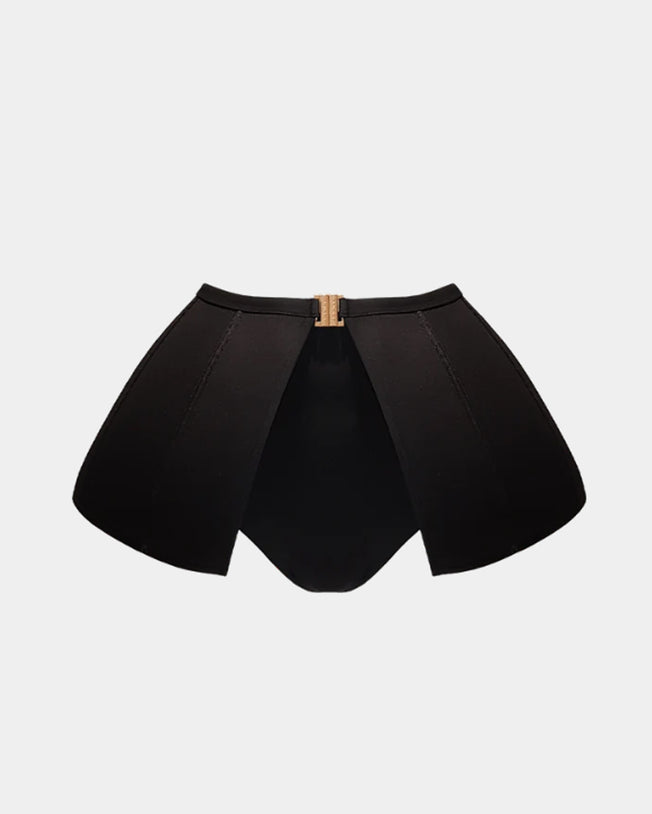 The Allure Bikini Top & High Waist Brief Set with Matching Peplum Foam Skirt Cover-Up