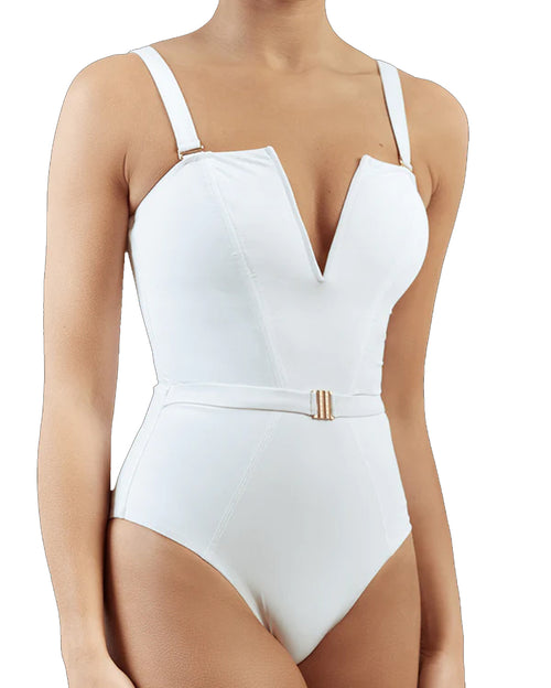 The Victory Body-Contouring One Piece White