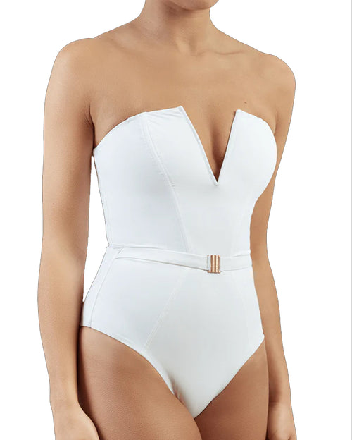 The Victory Body-Contouring One Piece White