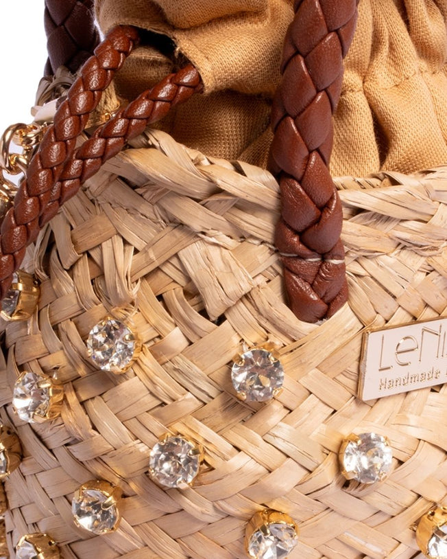 Tiny Cry Leather Cognac Bag - Biscotto Cognac