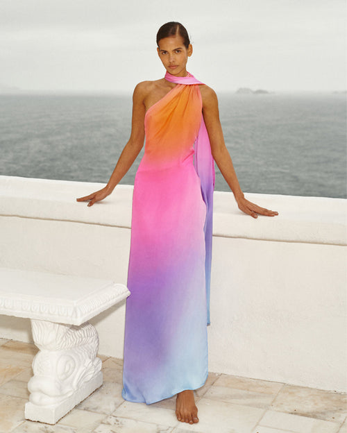 Ari One-Shoulder Maxi Dress Fiesta