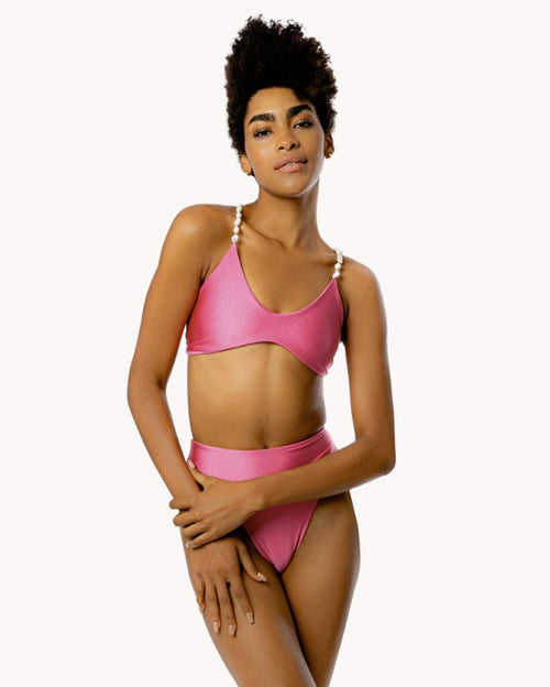 Atenas bolero pink bikini set