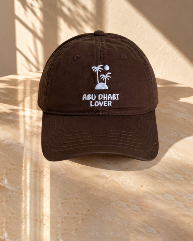 Abu Dhabi Lover with Palm Tree Embroidery - Chocolate