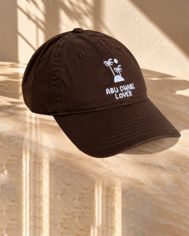 Abu Dhabi Lover with Palm Tree Embroidery - Chocolate