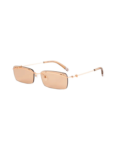 Aguilera Small Tan Rose Gold 001 Sunglasses