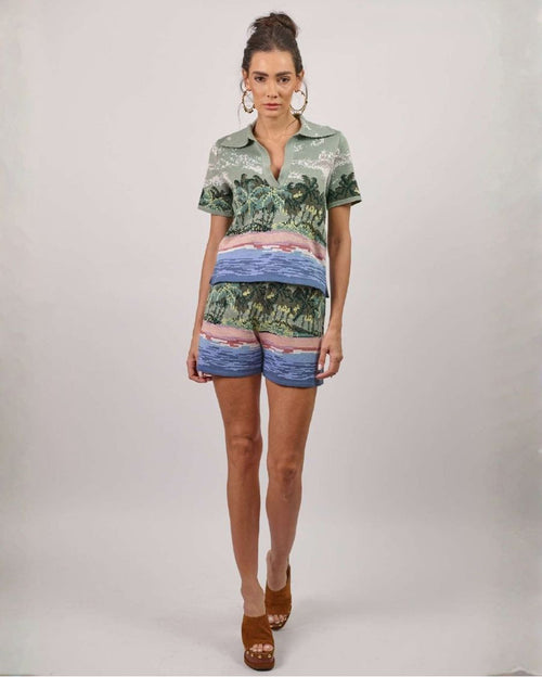 Alice Amelia T-Shirt & Shorts Set - Light Green
