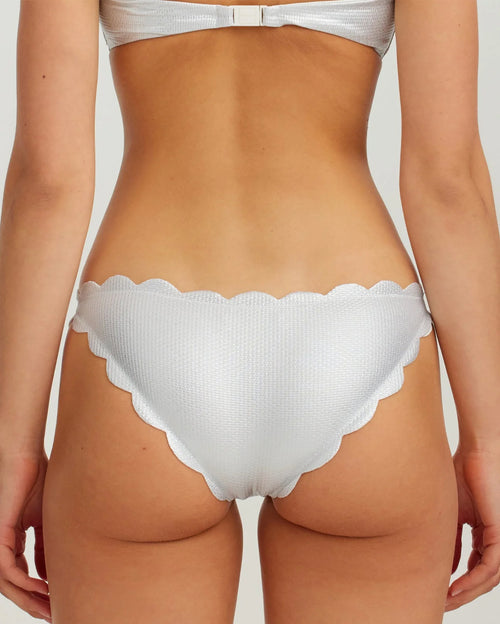 Antibes Top & High Bottom Set in Silver Coconut
