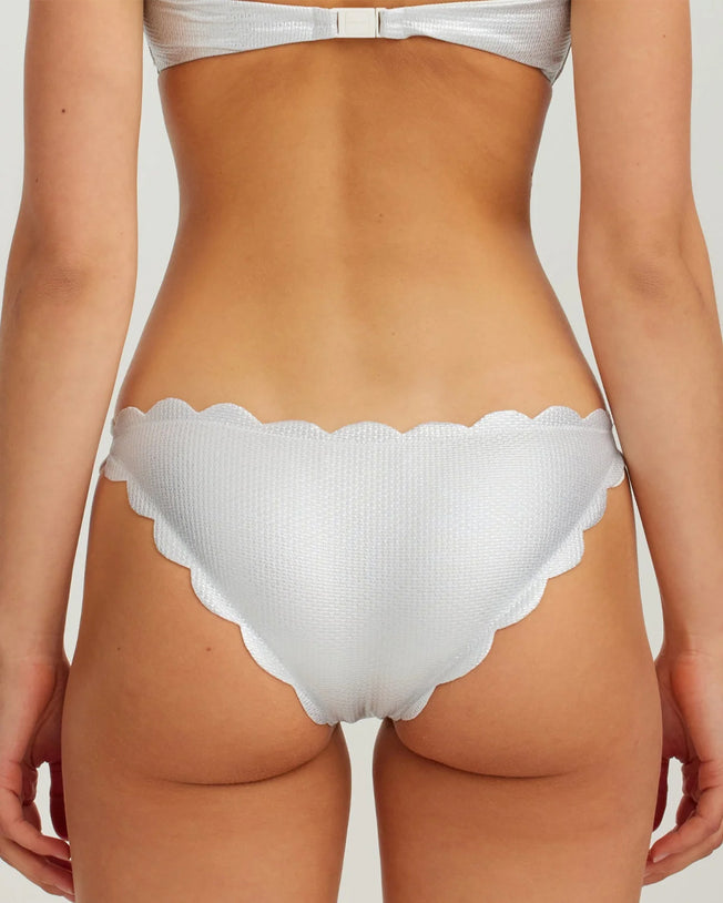 Antibes Top & High Bottom Set in Silver Coconut