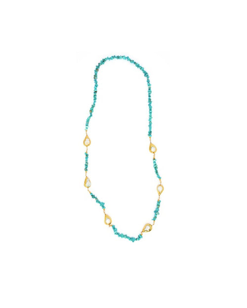 Aqua Muse Pearled Necklace