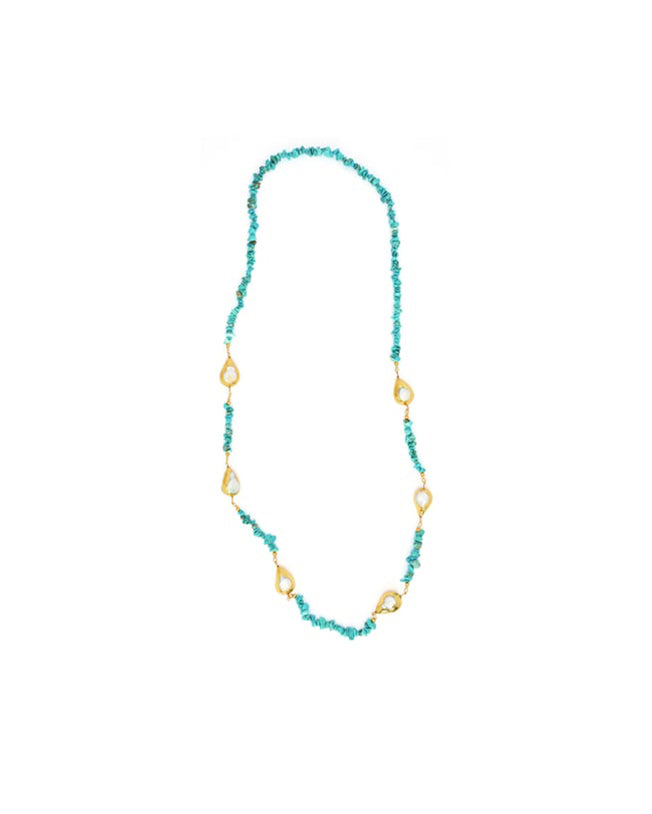 Aqua Muse Pearled Necklace