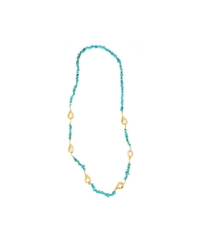 Aqua Muse Pearled Necklace