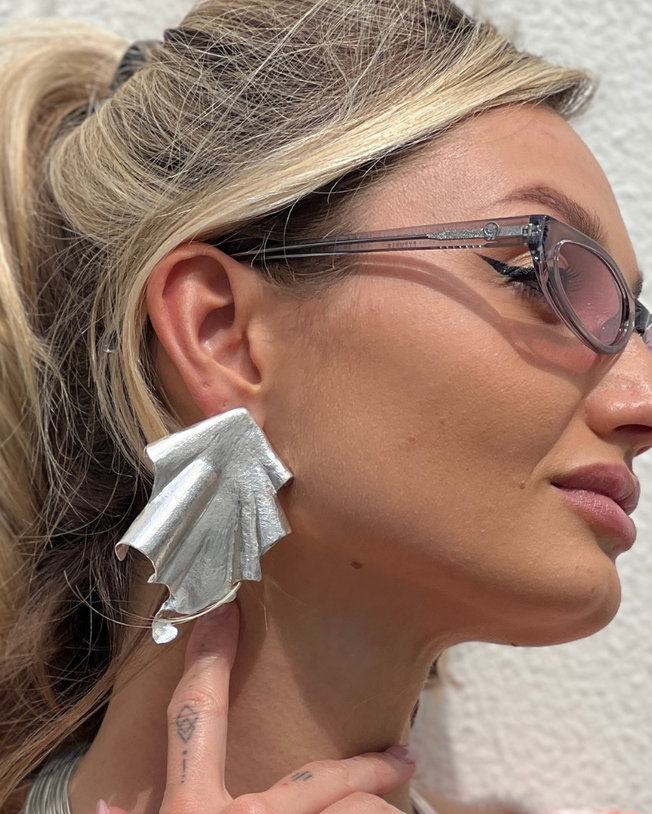 Art Deco Silver Earrings