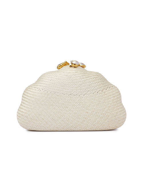 Arya Natural Clutch with Pearls Stone