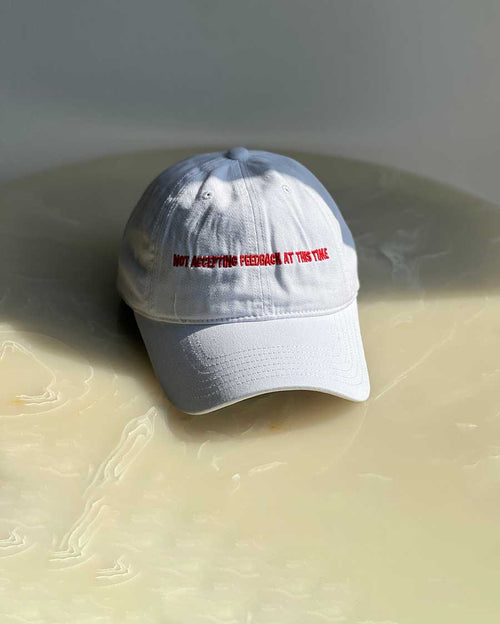 Not Accepting Feedback At This Time - White