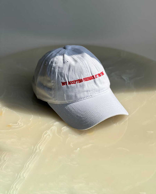 Not Accepting Feedback At This Time - White