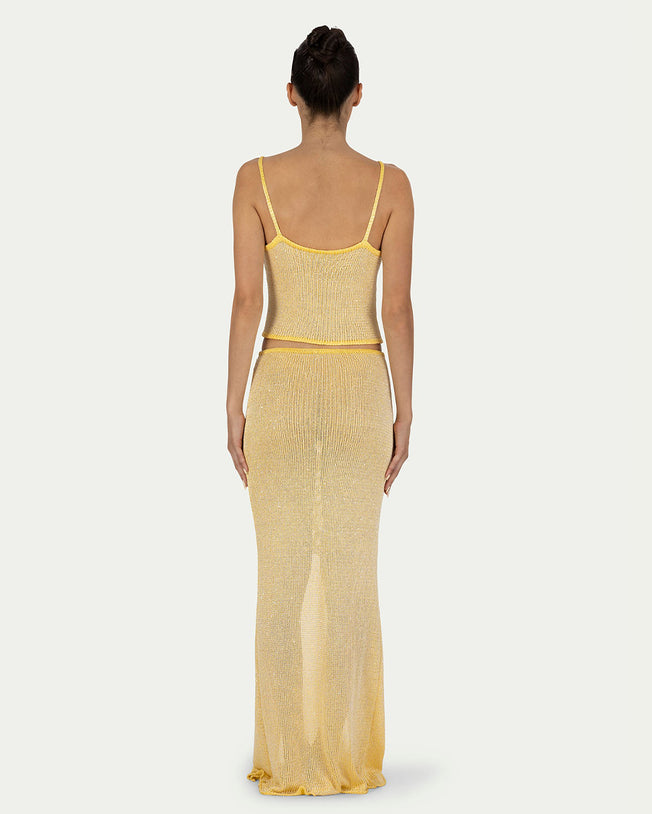 Bruna Butter Top and Skirts Set