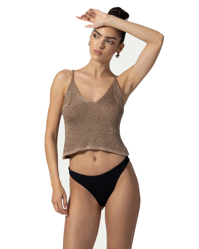 Bruna Cappuchino Top and Skirts Set