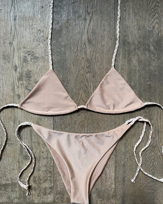 Golden Bali Bikini Brazillian Set