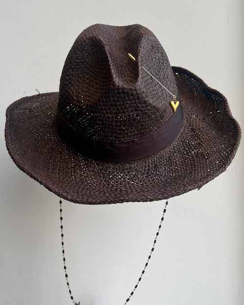 Bali Fedora Black Panama Hat