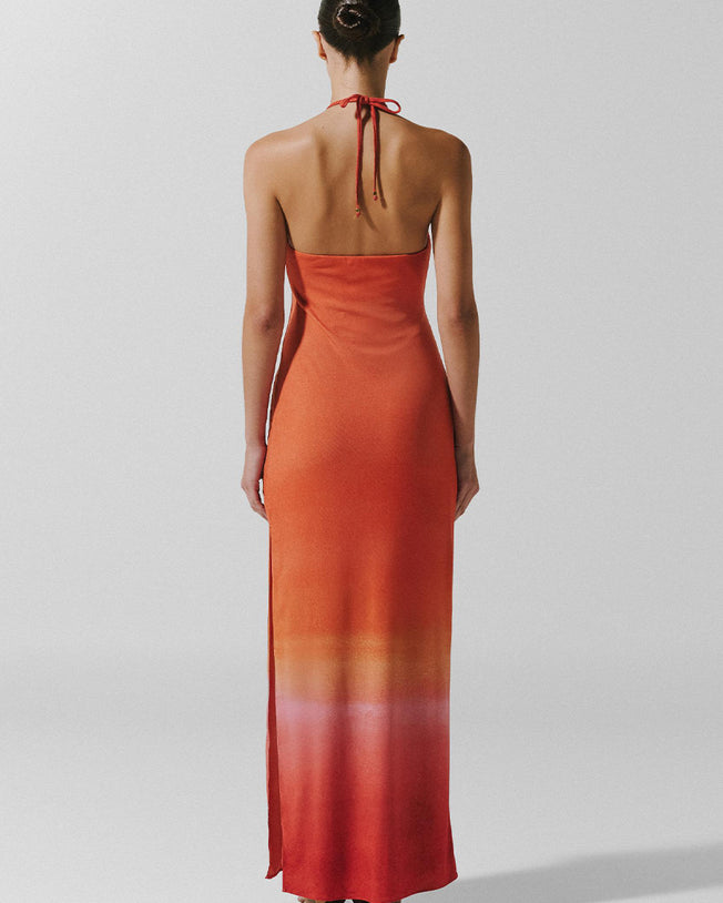 Bari Maxi Dress - Atardecer En Titicaca