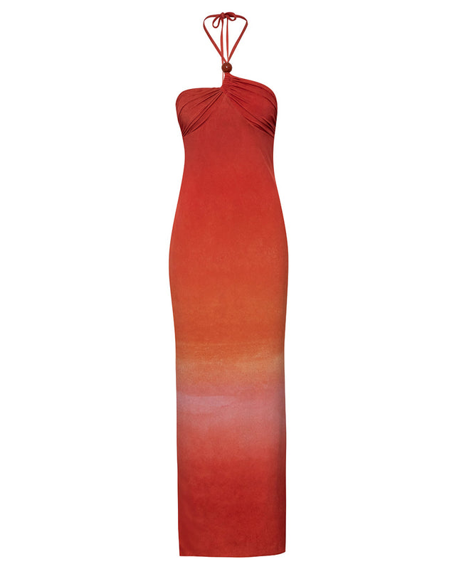 Bari Maxi Dress - Atardecer En Titicaca