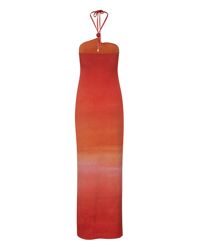 Bari Maxi Dress - Atardecer En Titicaca