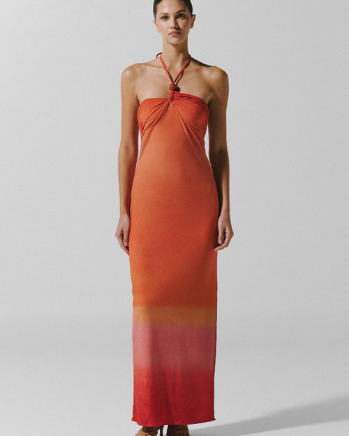 Bari Maxi Dress - Atardecer En Titicaca