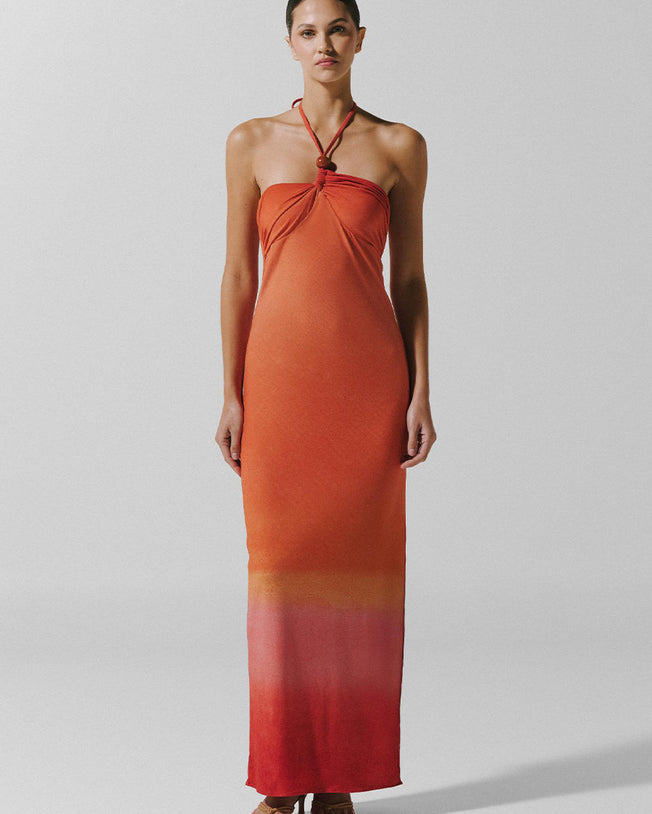 Bari Maxi Dress - Atardecer En Titicaca