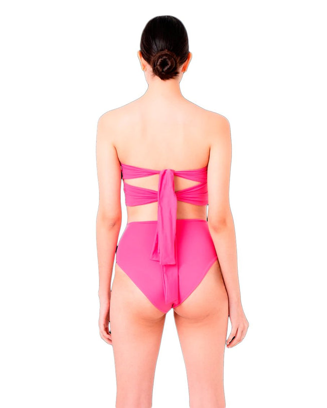 Capri two piece of bikini sets magenta