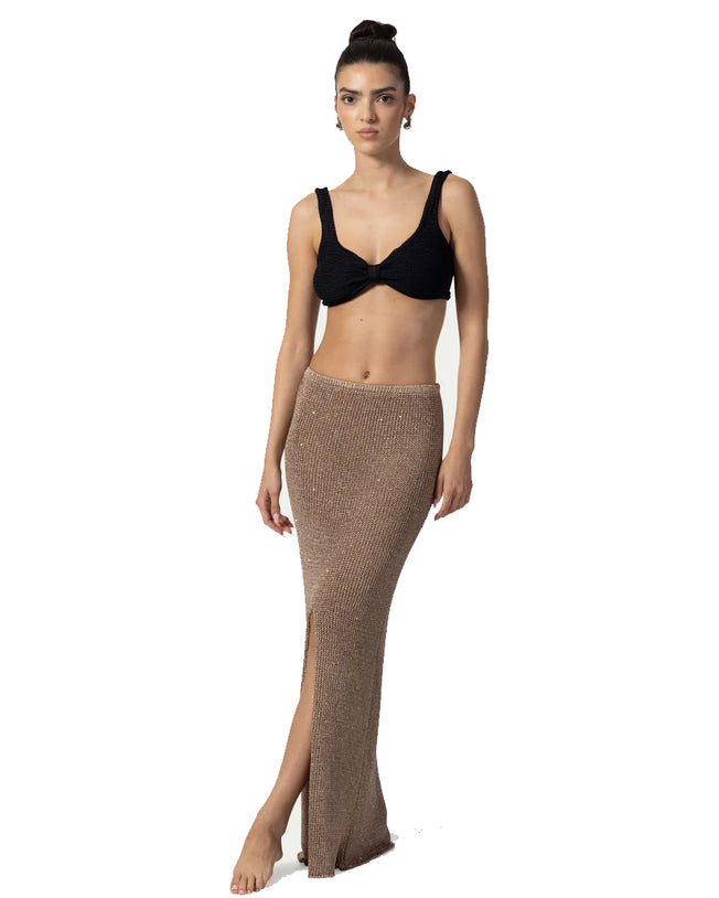 Bruna Cappuchino Top and Skirts Set