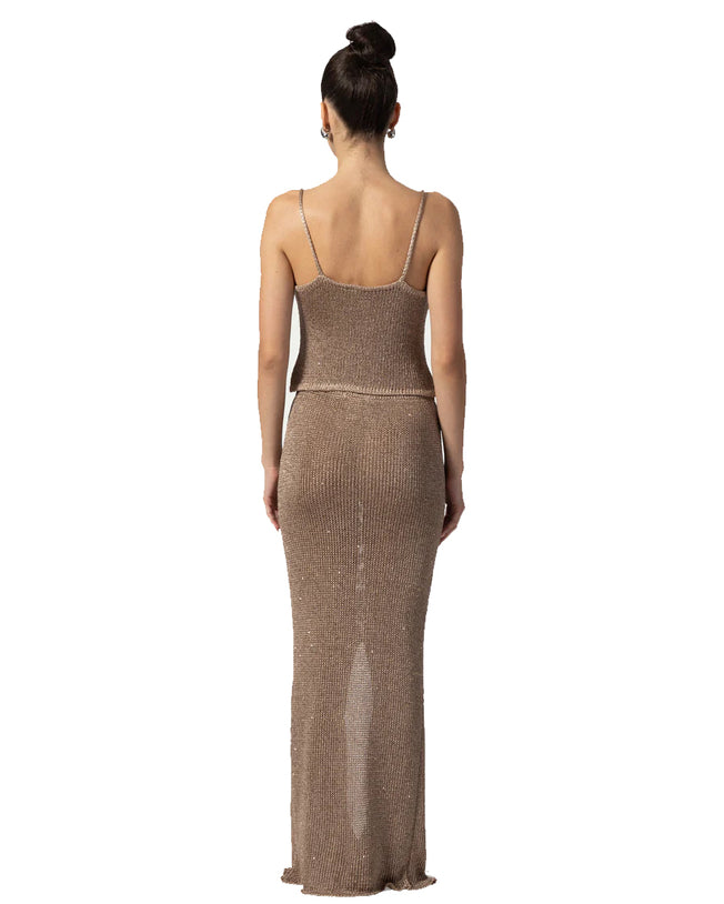 Bruna Cappuchino Top and Skirts Set