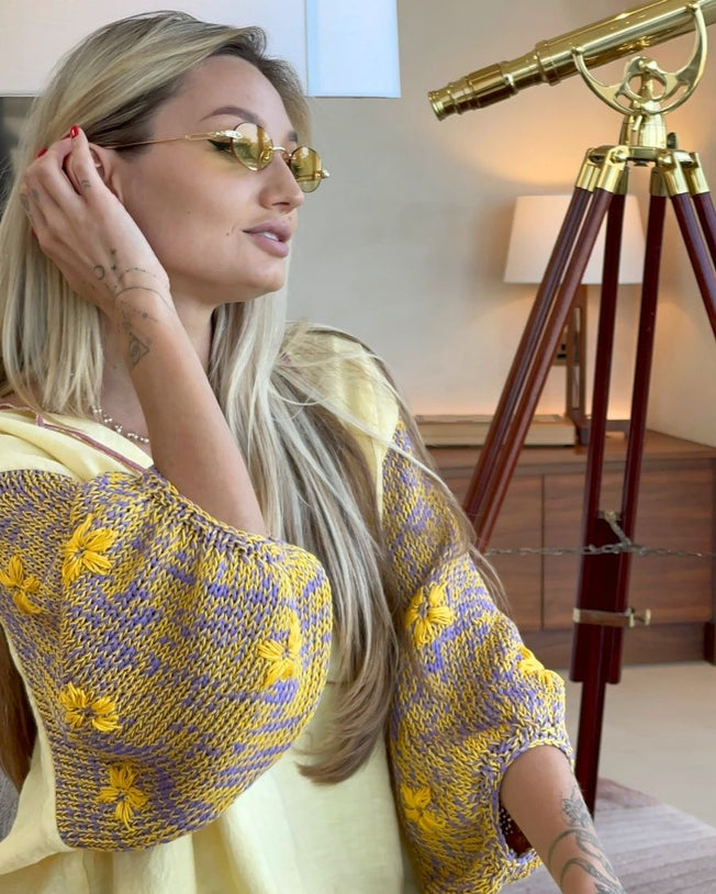 Carolina Yellow Linen Maxi Dress