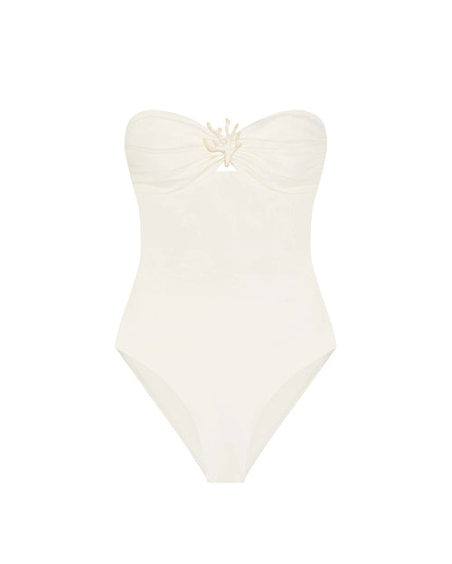 Catherine One-Piece Swimsuit with Kathy Skirt Set - Sand