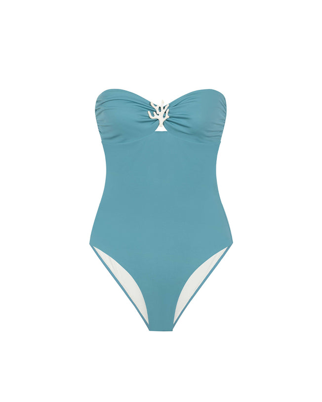 Catherine One-Piece Swimsuit with Kathy Skirt Set - Horizon
