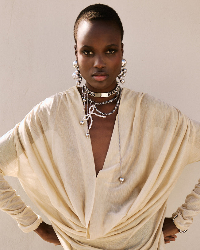 Checkmate Necklace Silver