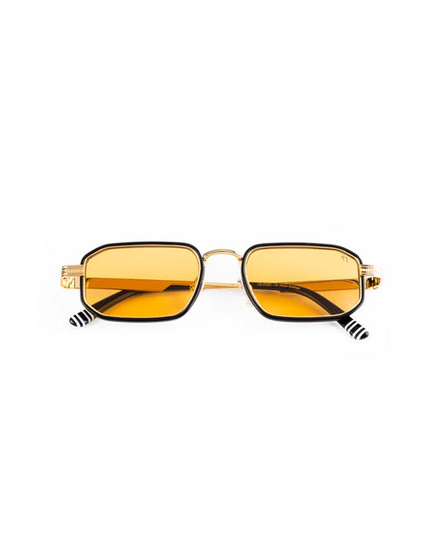 Clooney Gold Amber Small Sunglasses