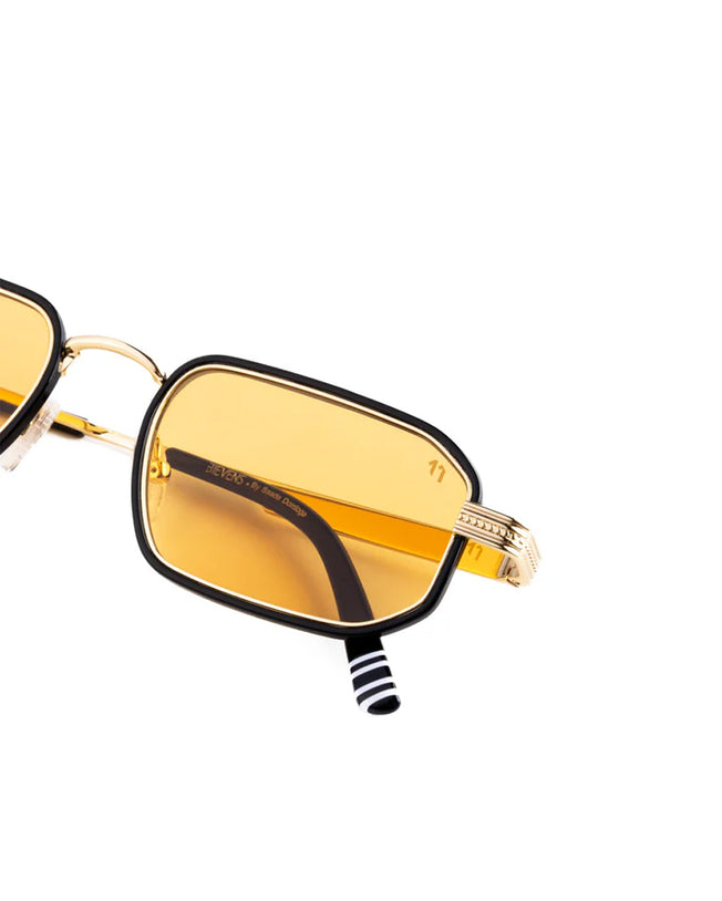 Clooney Gold Amber Small Sunglasses