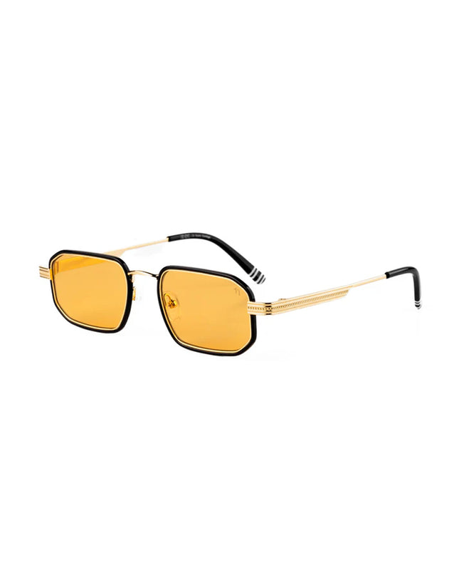 Clooney Gold Amber Small Sunglasses